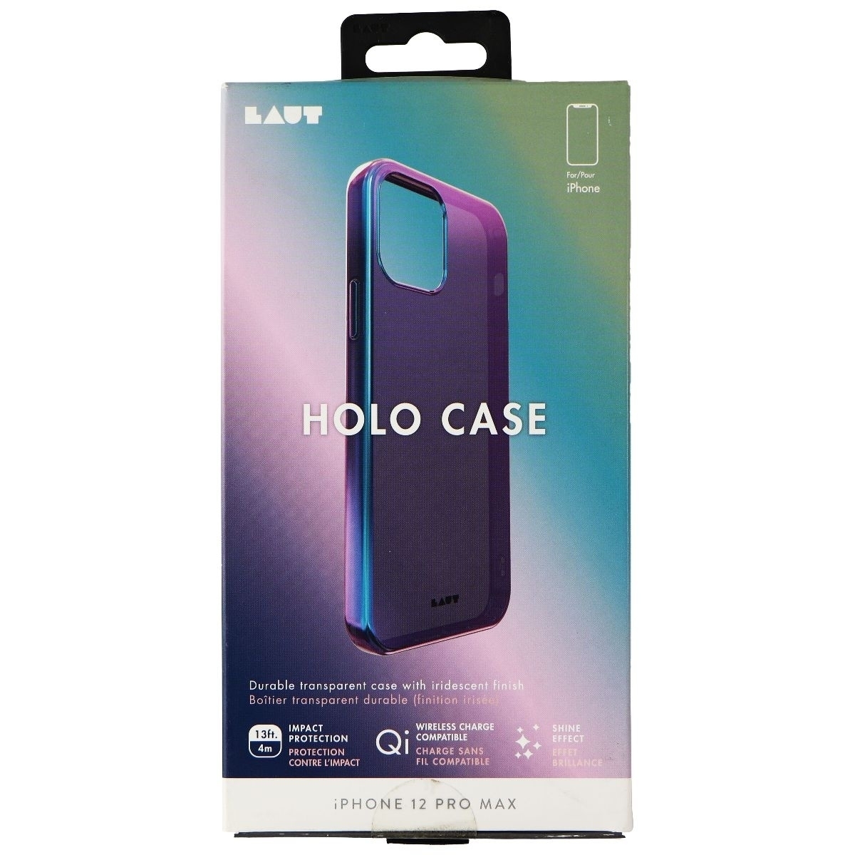 LAUT Holo Series Case For Apple IPhone 12 Pro Max - Midnight