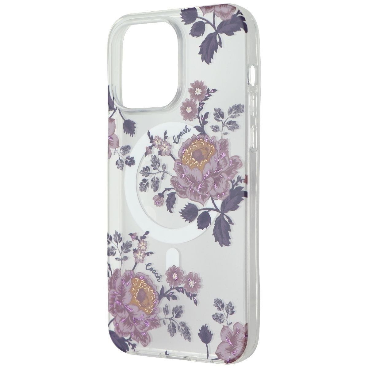 Coach Protective Case For MagSafe For IPhone 14 Pro Max - Moody Floral / Purple