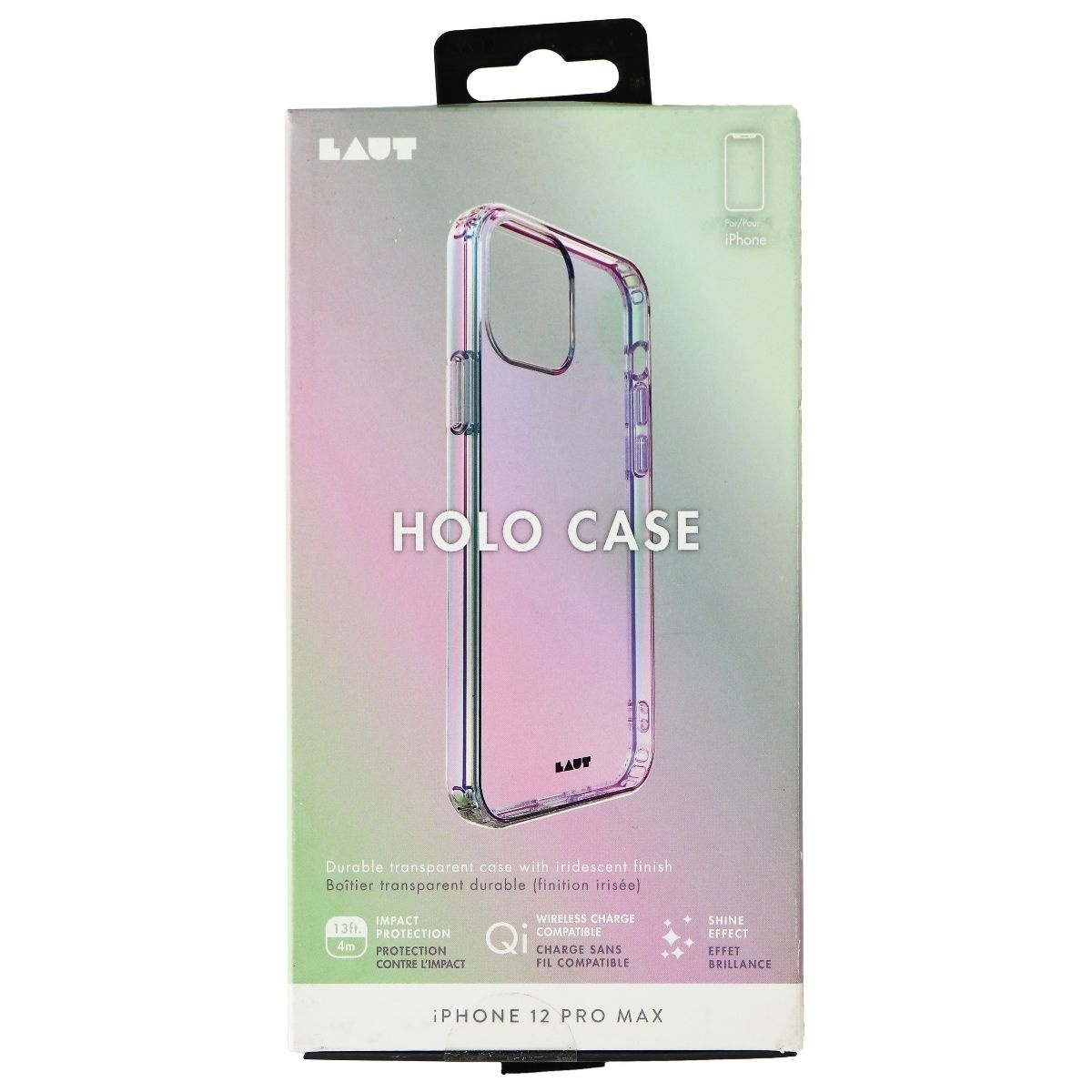 LAUT Holo Series Case For Apple IPhone 12 Pro Max - Pearl / Transparent