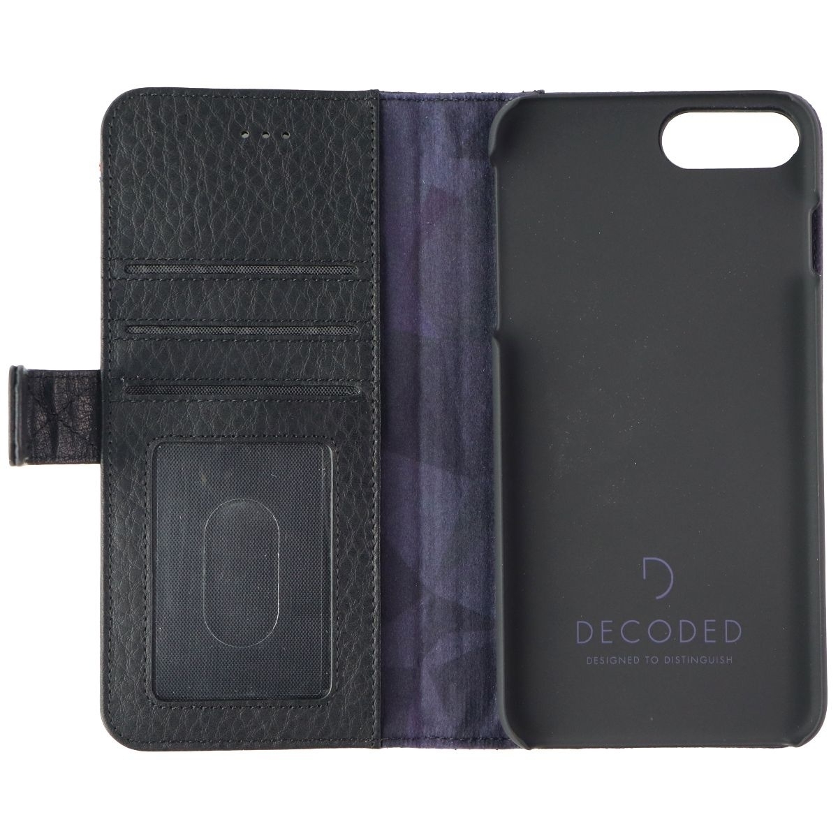 Decoded Magnetic Leather Case For IPhone 8Â Plus / 7 Plus / 6s Plus - Black