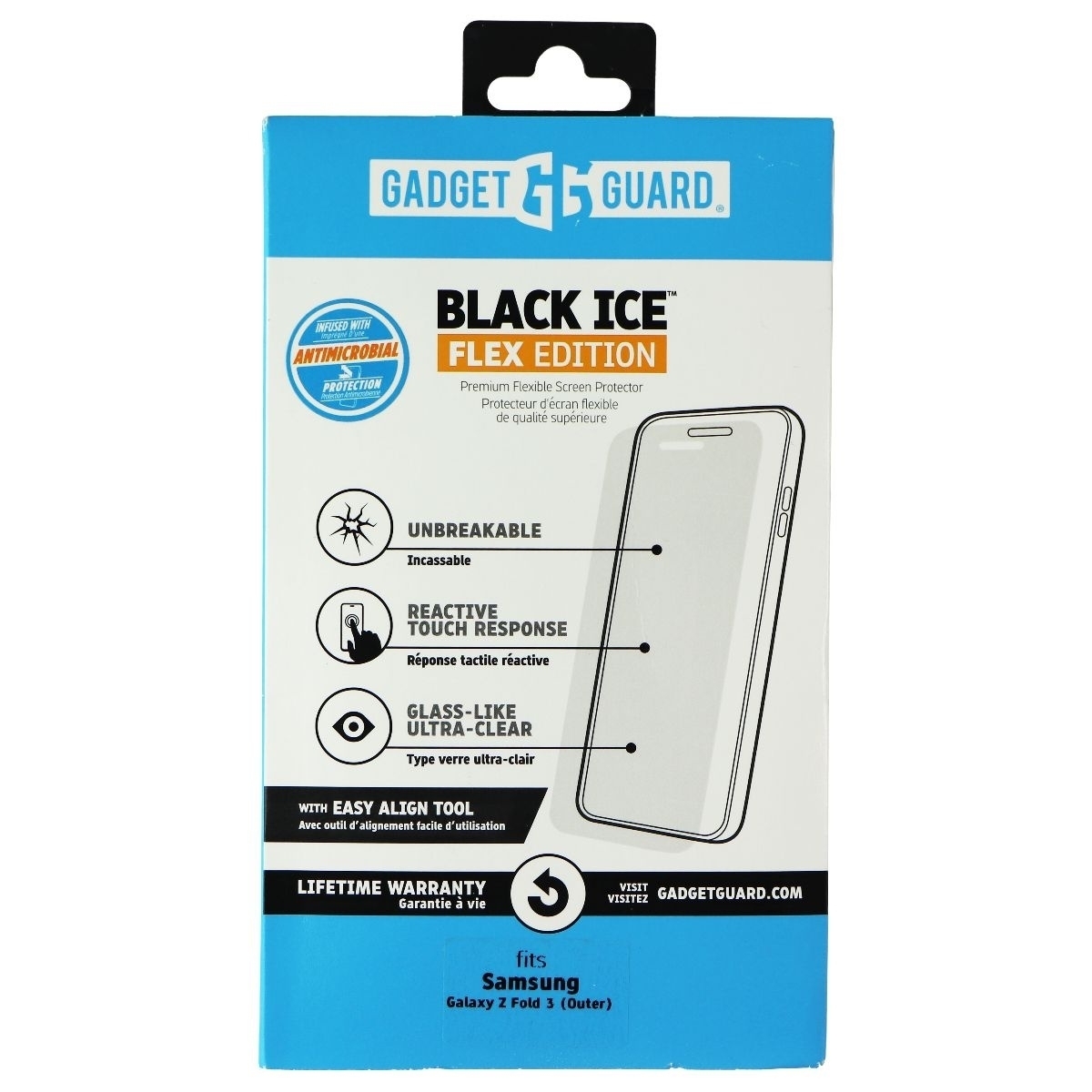Gadget Guard Black Ice Flex Edition Screen Protector For Galaxy Z Fold3 (Outer)