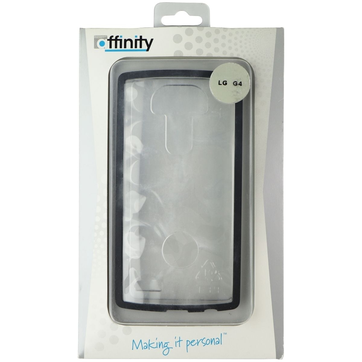 Affinity Hardshell Series Case For LG G4 - Black/Clear