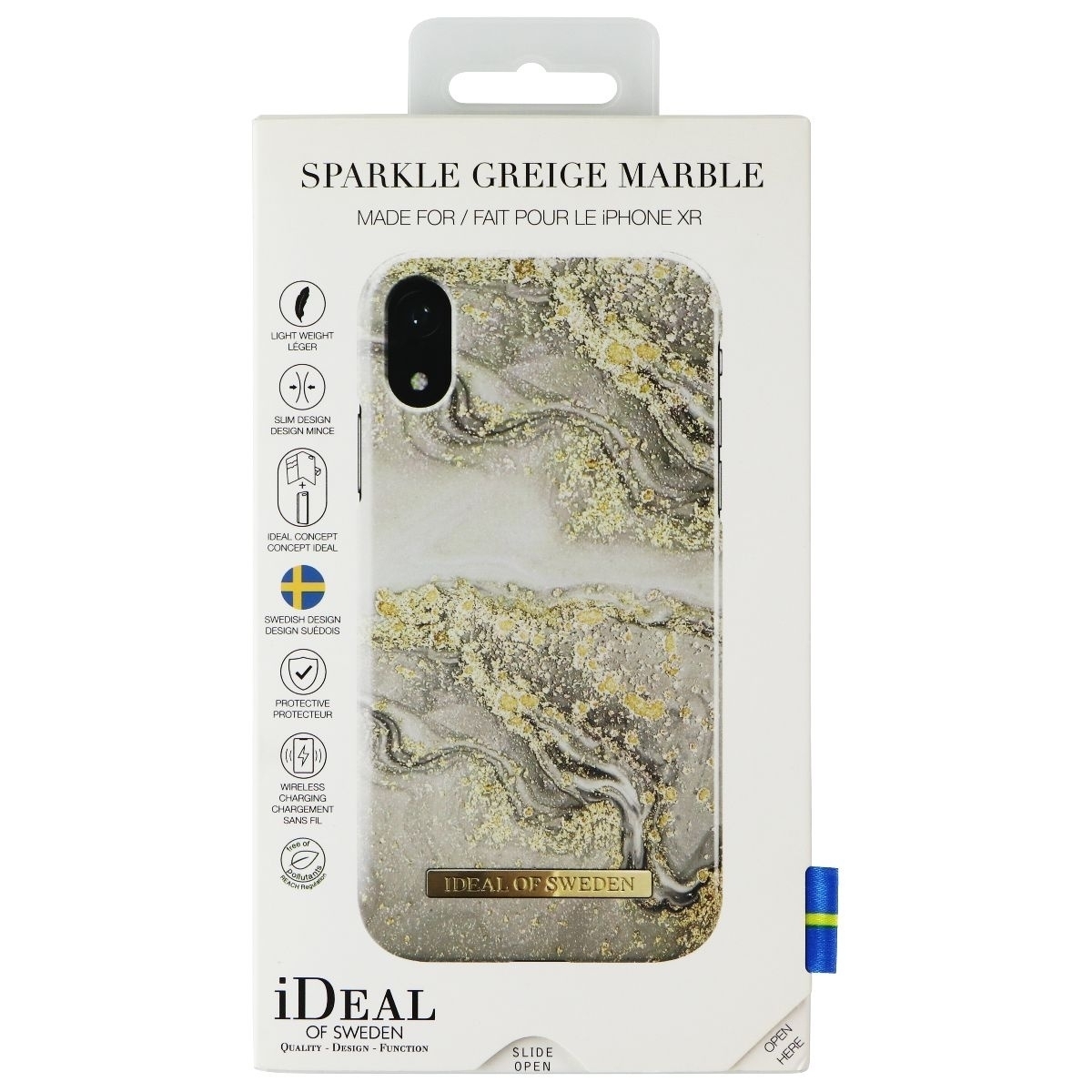 IDeal Of Sweden Printed Case For Apple IPhone XR - Sparkle Greige Marble
