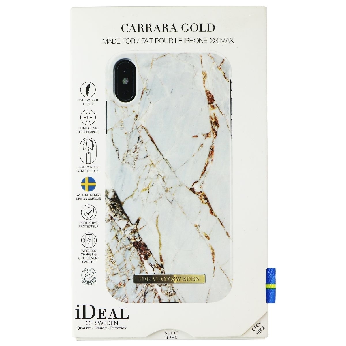 IDeal Of Sweden Printed Case For Apple IPhone XS Max - Carrara Gold