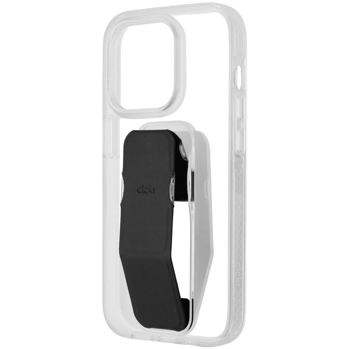 CLCKR Stand & Grip Case For Apple IPhone 13 Pro Smartphone - Clear/Black