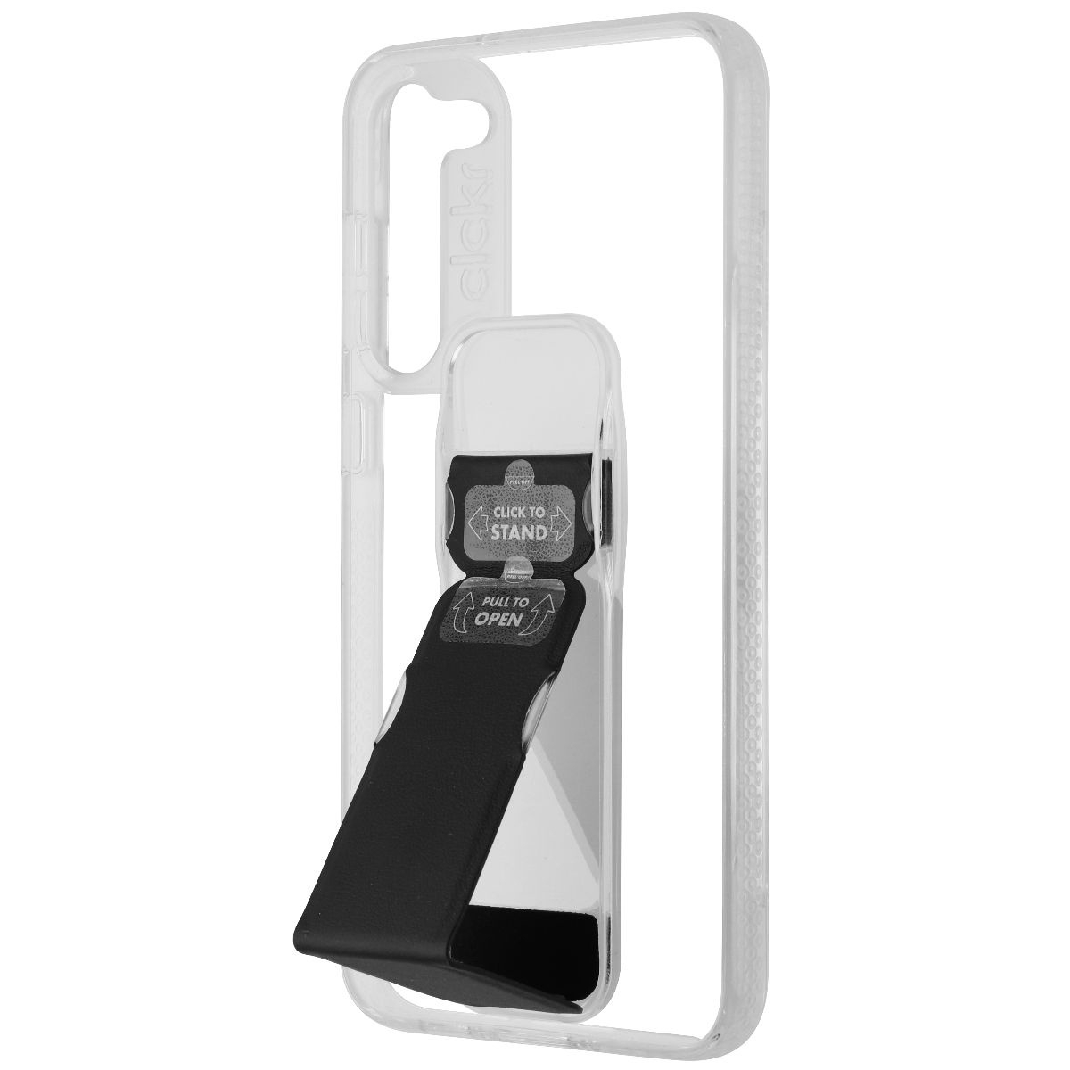 CLCKR Stand & Grip Series Case Samsung Galaxy S23 Plus - Clear/Black