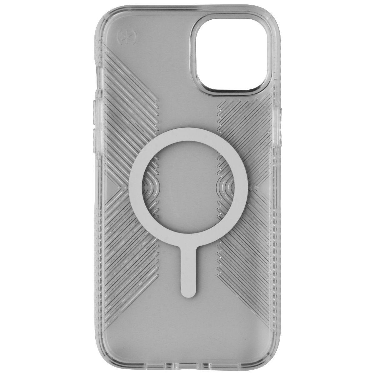 Speck Perfect Clear Grip Case For MagSafe For IPhone 14 Plus - Clear/Silver