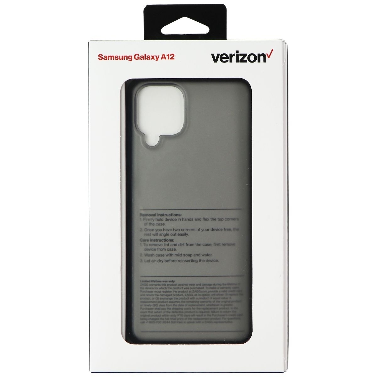 Verizon Slim Sustainable Hardshell Case For Samsung Galaxy A12 - Black
