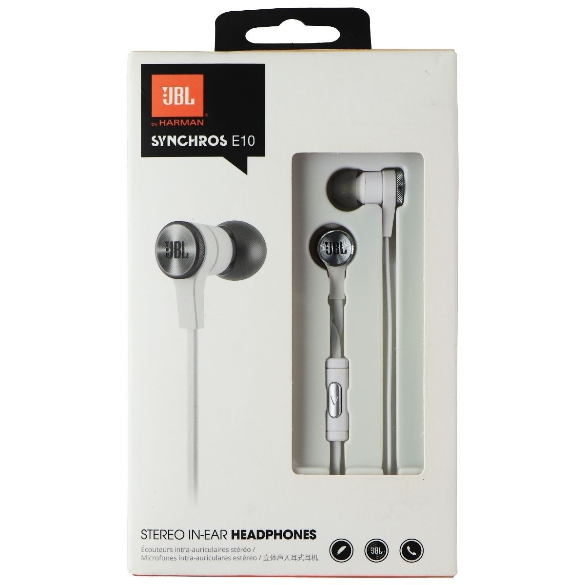 JBL Synchros E10 Stereo In-Ear Wired EarBud Headphones - White