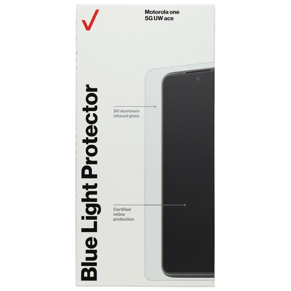 Verizon Blue Light Screen Protector For Motorola One 5G UW Ace - Clear/Tinted