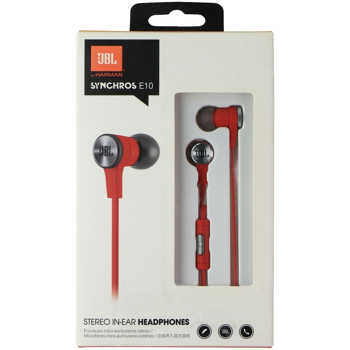 JBL Synchros E10 Stereo In-Ear Headphones - Red (E10REDNP)