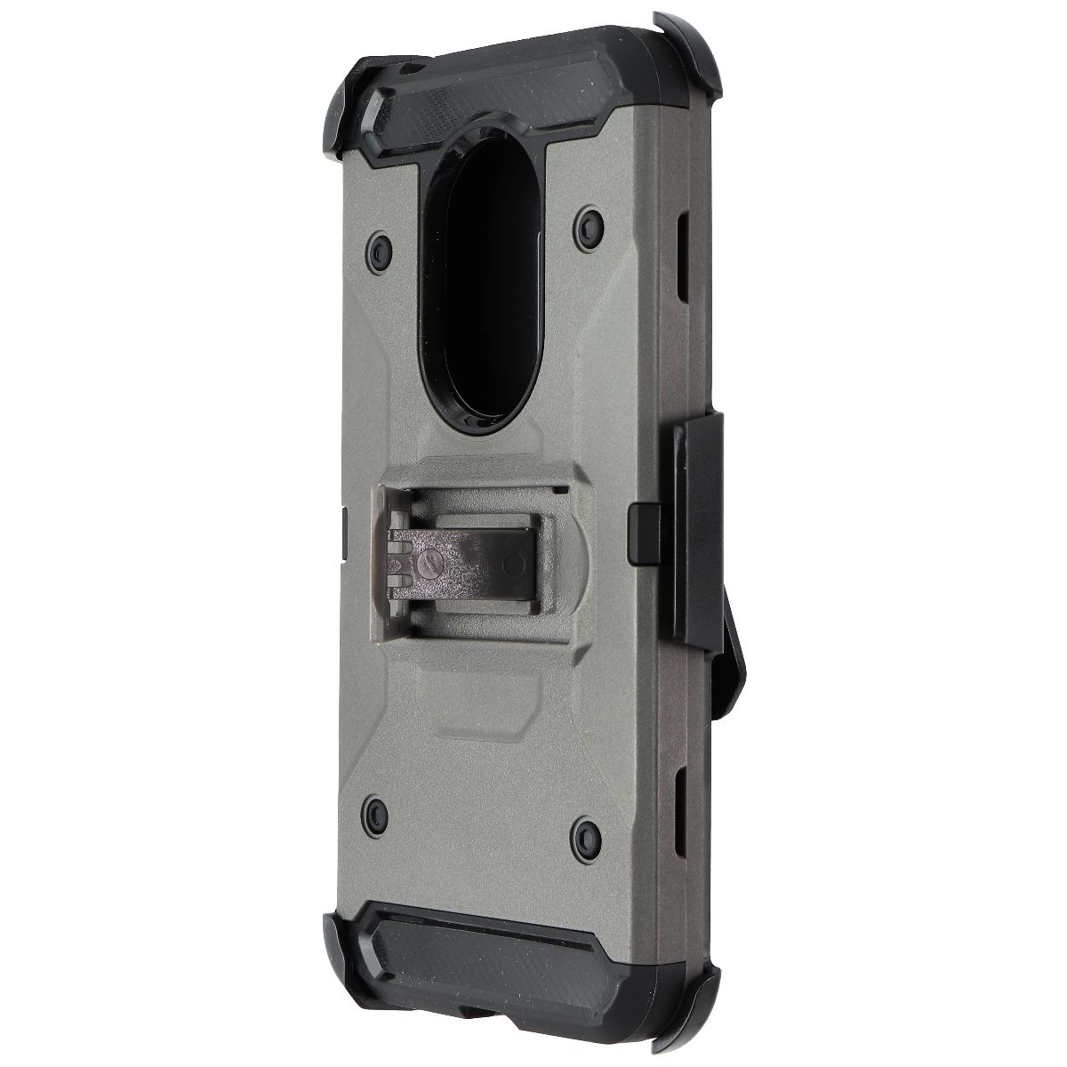 MyBat 3-in-1 Kinetic Hybrid Case For Motorola Moto G7 Power - Gray/Black (Refurbished)