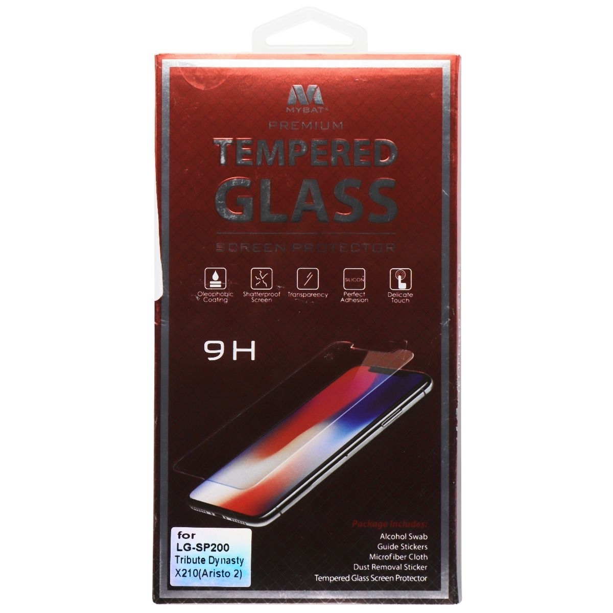 MYBAT Premium Tempered Glass For LG-SP200 / Tribute Dynasty / X210 (Aristo 2) (Refurbished)