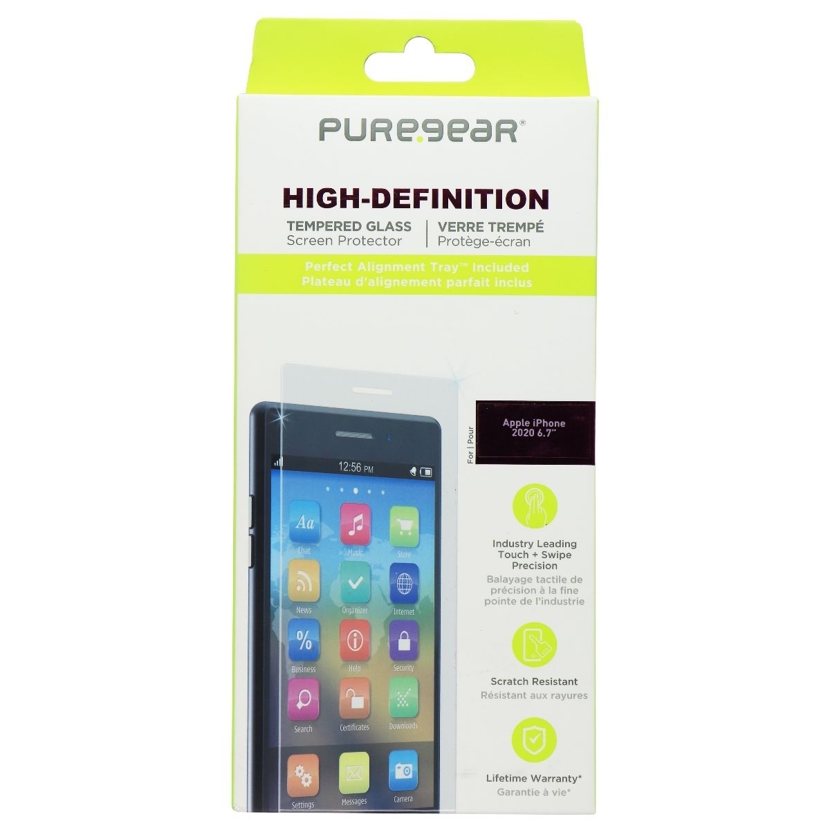 PureGear High-Definition Tempered Glass For IPhone 12 Pro Max - Clear (Refurbished)