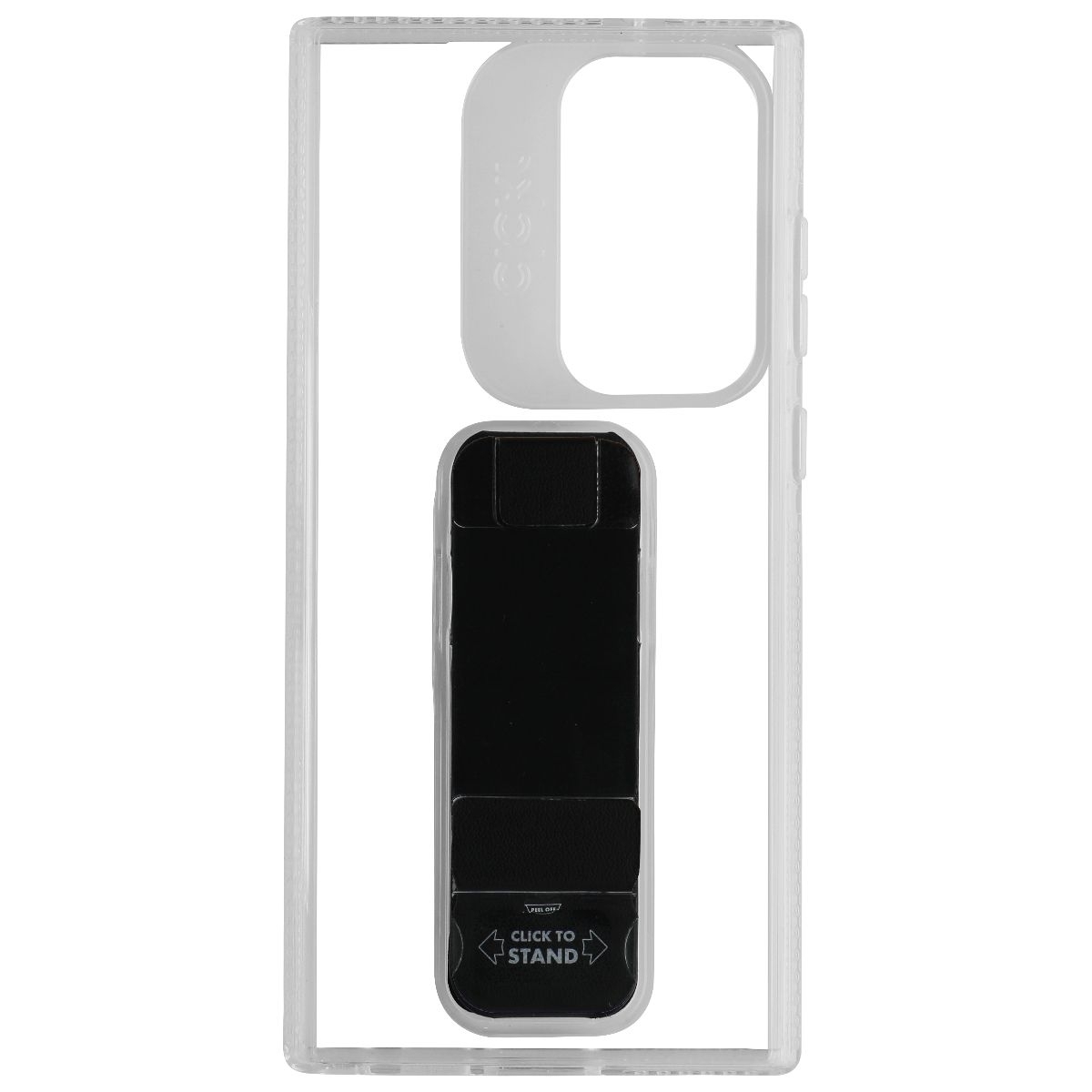 Clckr Stand + Grip Case For Samsung Galaxy S23 Ultra - Clear/Black (Refurbished)