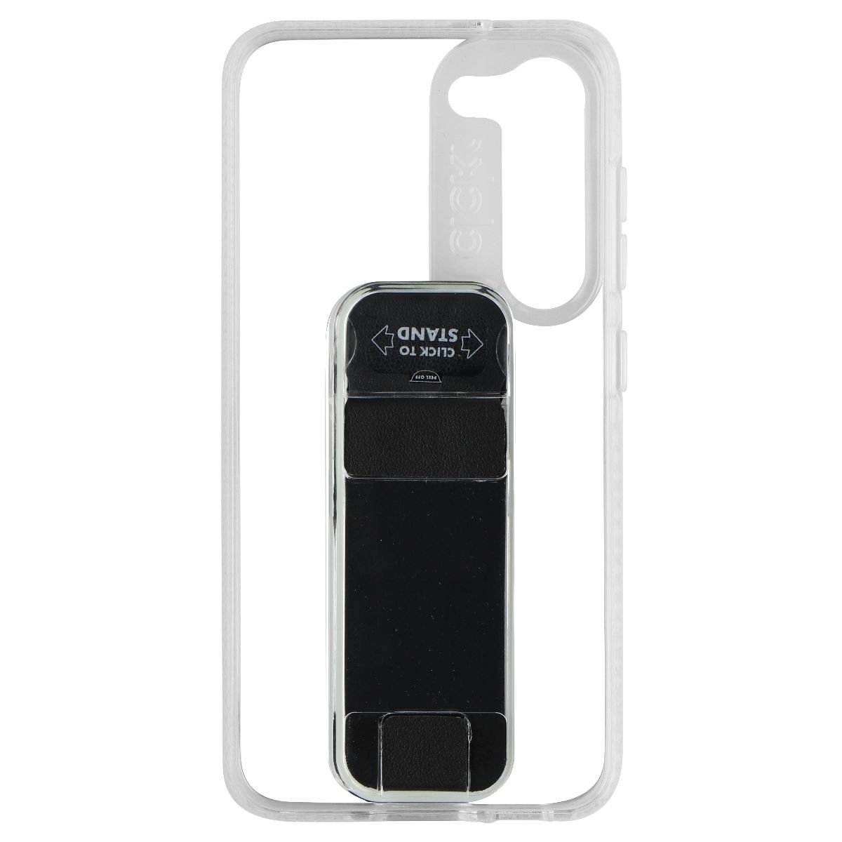 CLCKR Stand + Grip Series Case For Samsung Galaxy S23 - Clear/Black (Refurbished)