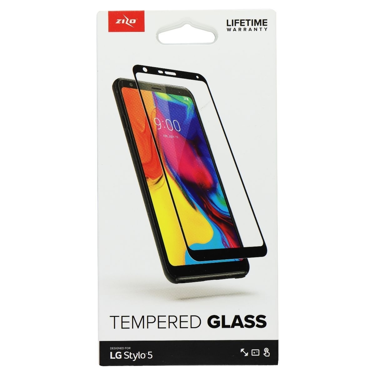 Zizo 9H Tempered Glass Screen Protector For LG Stylo 5 - Clear (Refurbished)