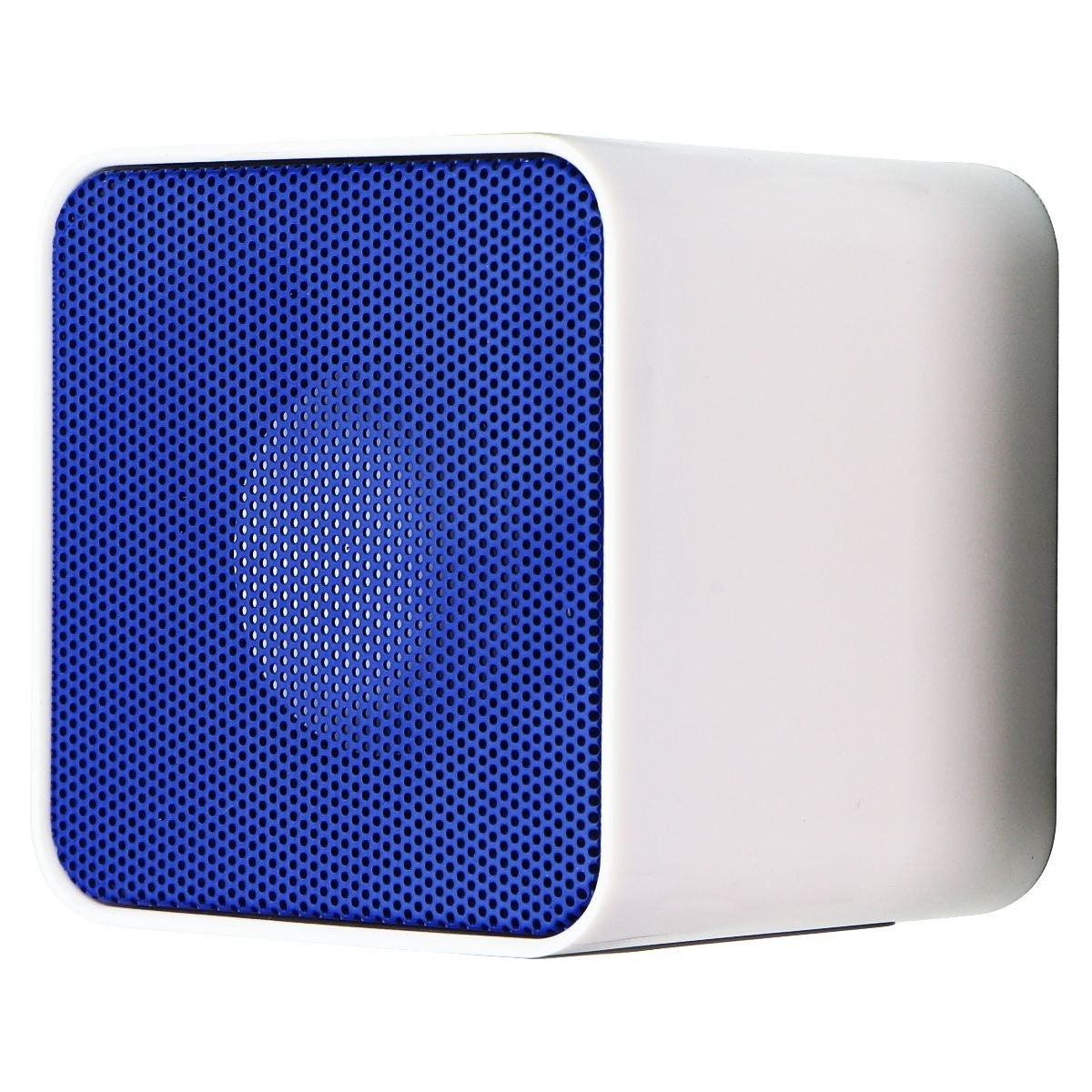 TracFone Universal Wireless Cube Speaker - White/Blue (Refurbished)