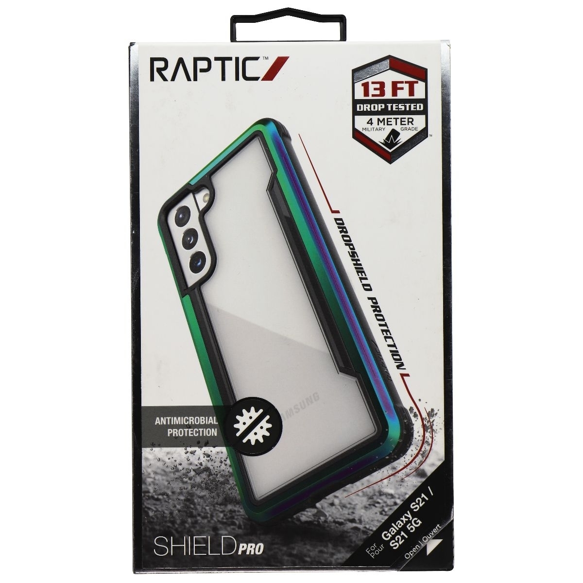 Raptic Shield Pro Series Case For Samsung Galaxy S21 / S21 5G - Iridescent (Refurbished)