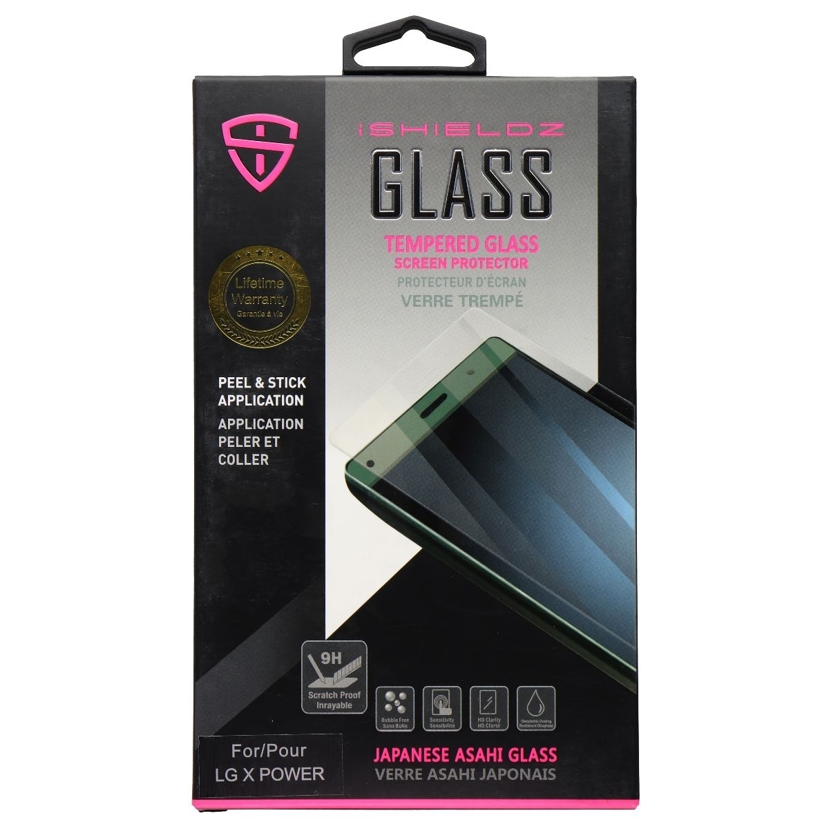 IShieldz Asahi Tempered Glass Screen Protector For LG X Power (2016) - Clear (Refurbished)