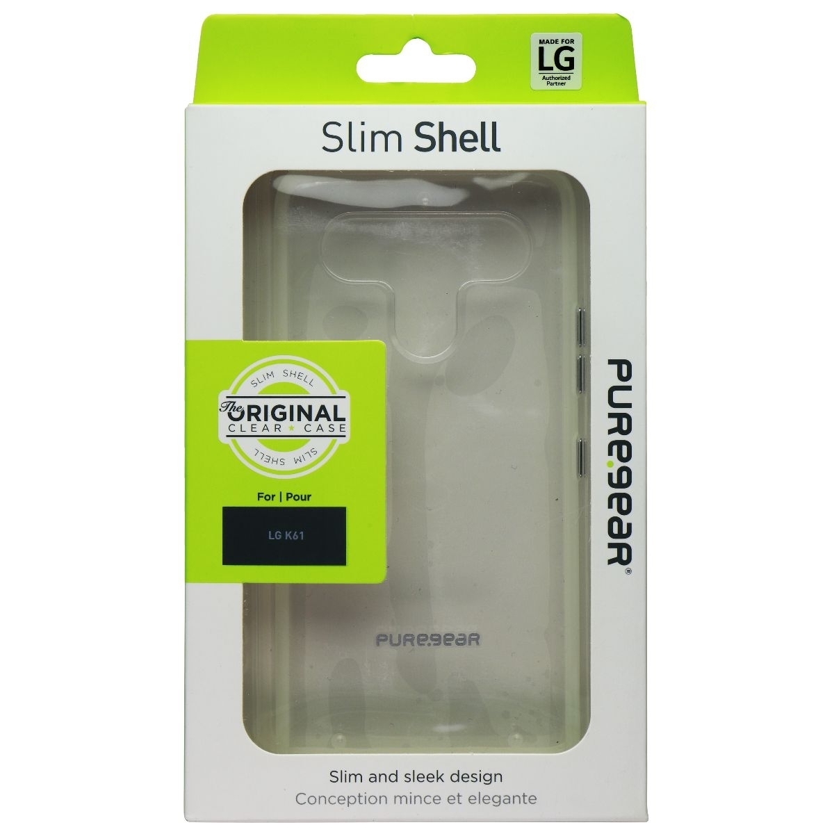 PureGear Slim Shell Case For LG K61 (2020) Smartphones - Clear (Refurbished)