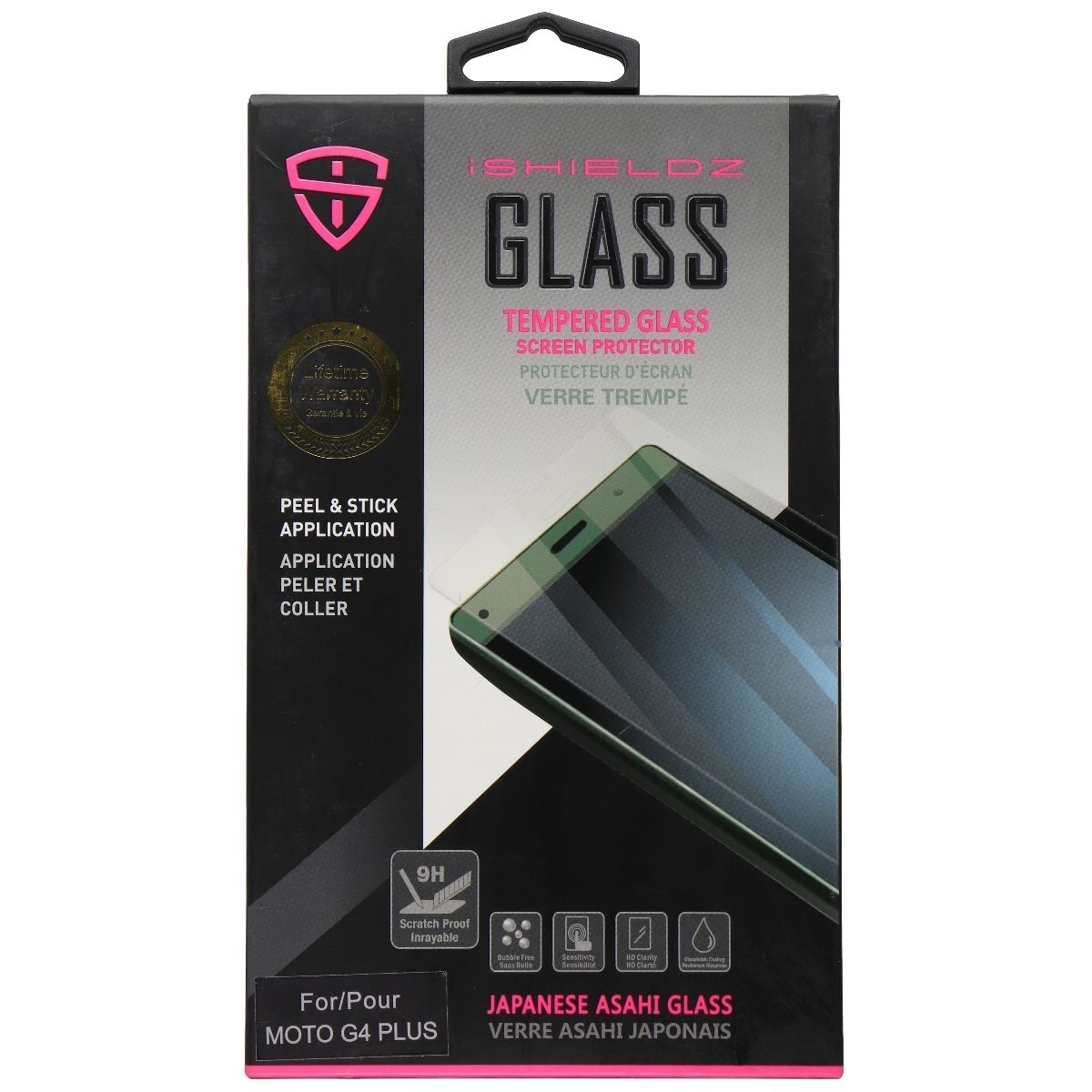 IShieldz Asahi Tempered Glass Screen Protector For Moto G4 Plus (2016) - Clear (Refurbished)