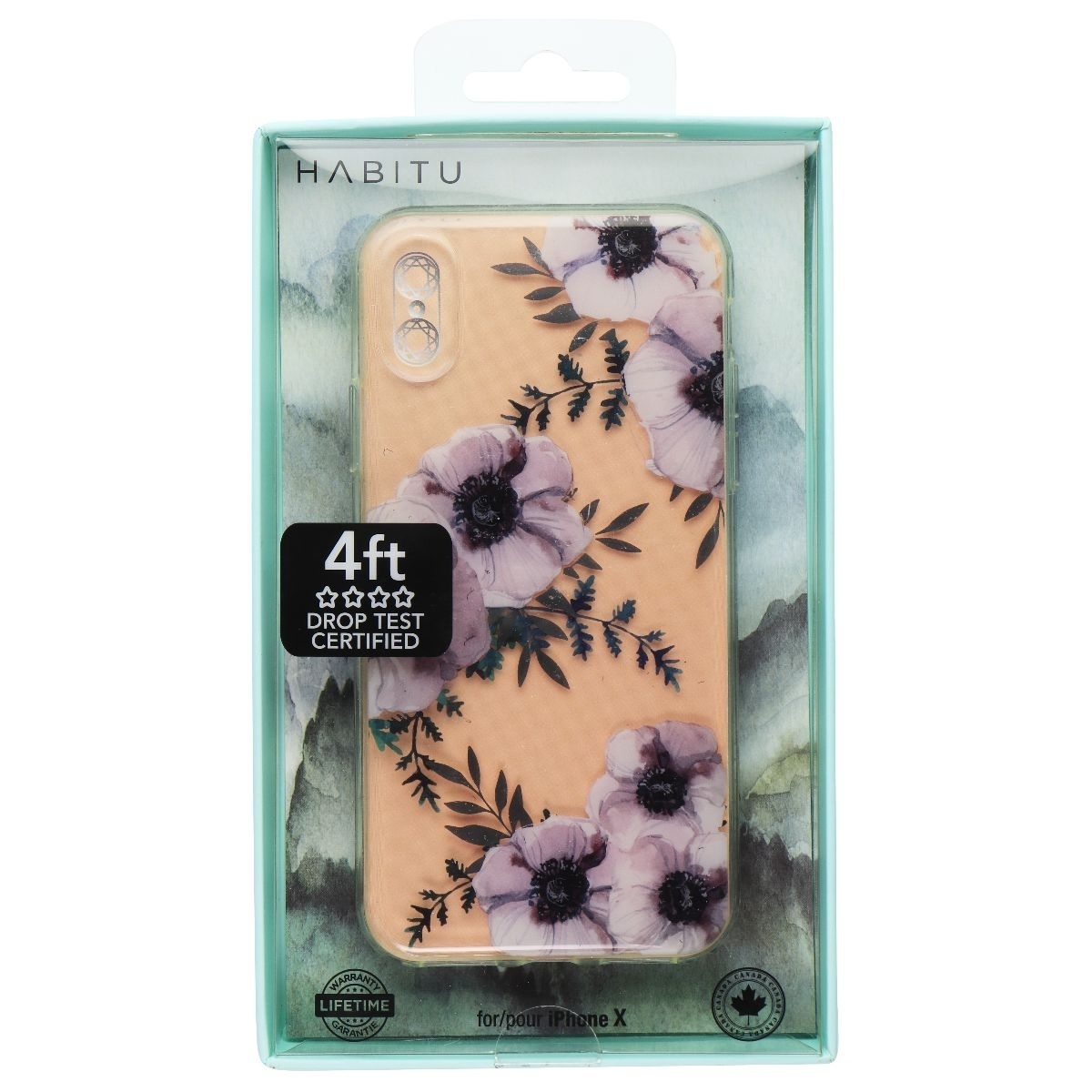 Habitu Floral Series Case For Apple IPhone X - Floral Design/Clear (HHWIX) (Refurbished)