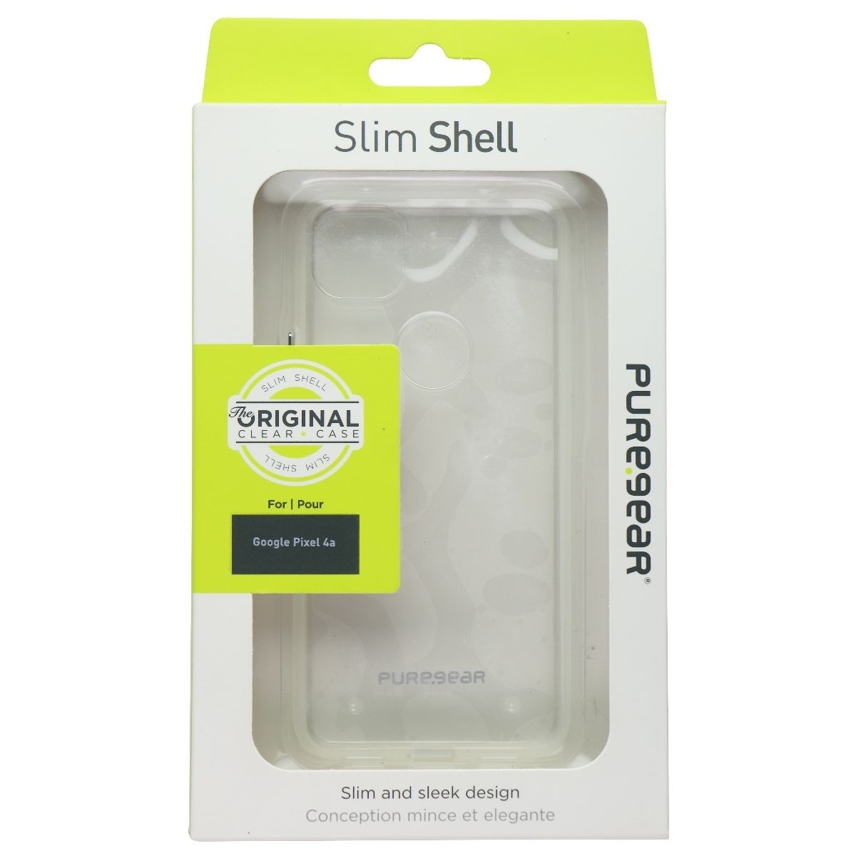 PureGear Slim Shell Hard Case For Google Pixel 4a (Non-5G, 2020) - Clear (Refurbished)