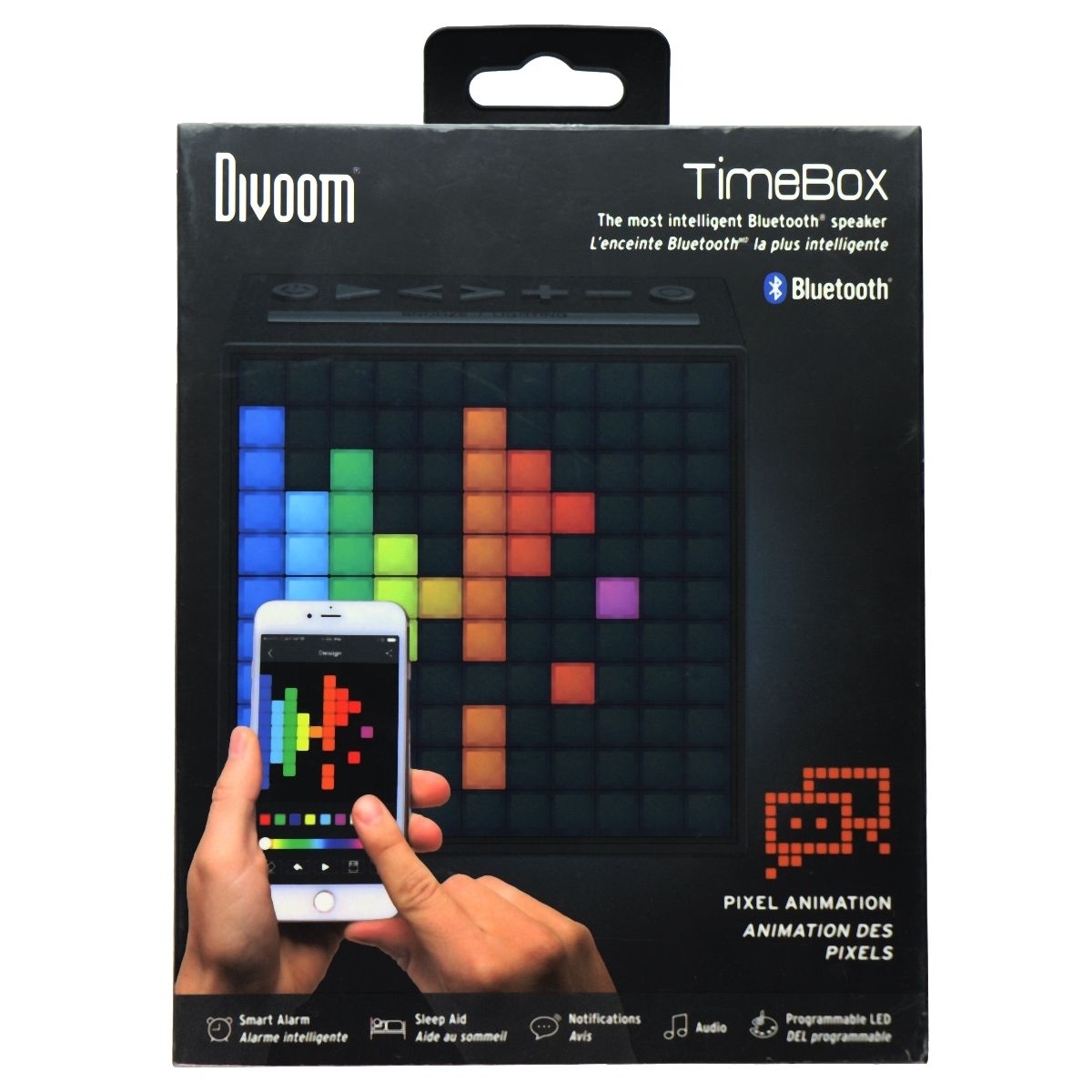 Divoom TimeBox LED Pixel Animation Bluetooth Speaker - Black (Refurbished)
