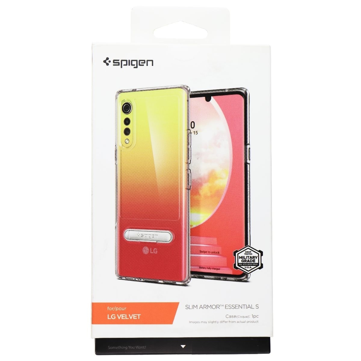 Spigen Slim Armor Essential S Case For LG Velvet - Clear (Refurbished)