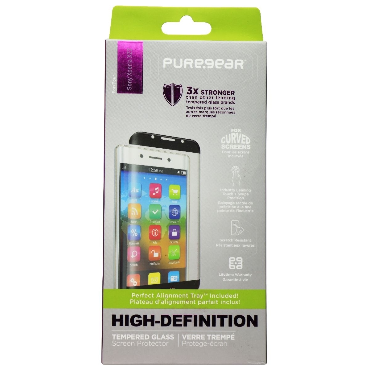 PureGear High-Definition Tempered Glass For Sony Xperia XZ2 - Clear (Refurbished)