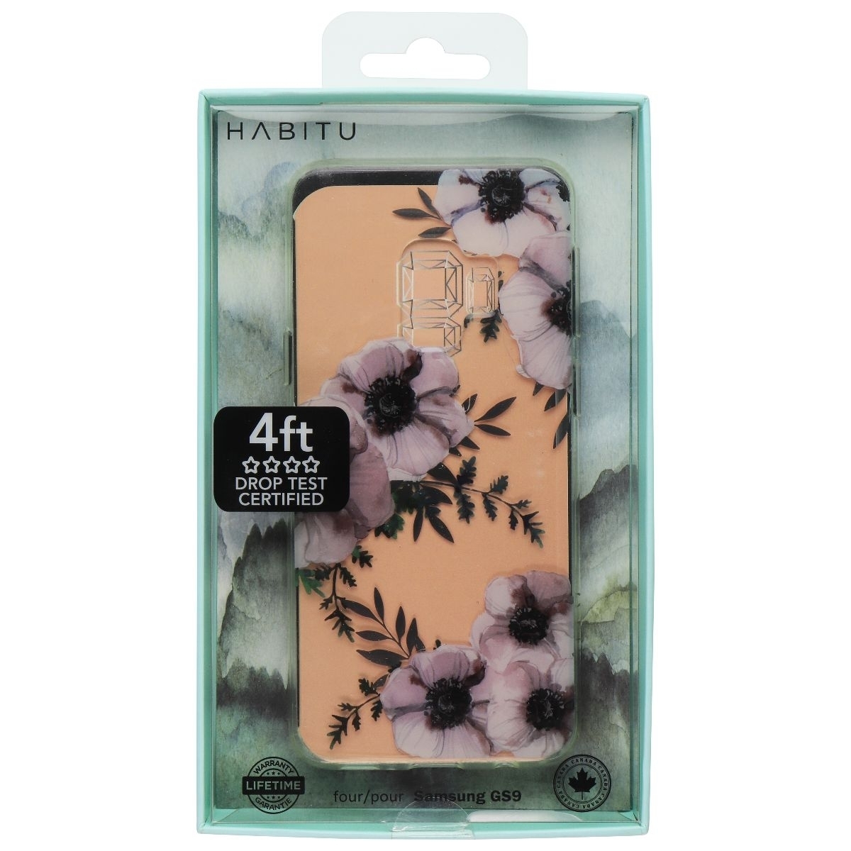 Habitu Slim Hardshell Clear Case For Samsung Galaxy S9 - Clear/Flowers (Refurbished)