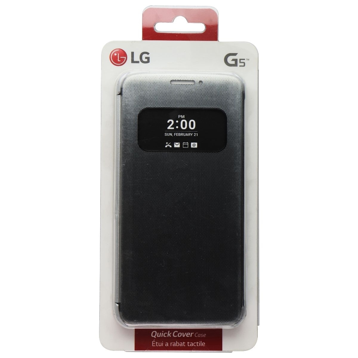 LG Official Quick Cover Case For LG G5 - Silver (CFV-160) (Refurbished)