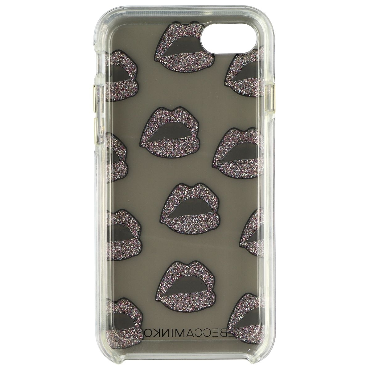 Rebecca Minkoff Double Up Series Case For Apple IPhone 7 - Clear/Glitter Lips (Refurbished)