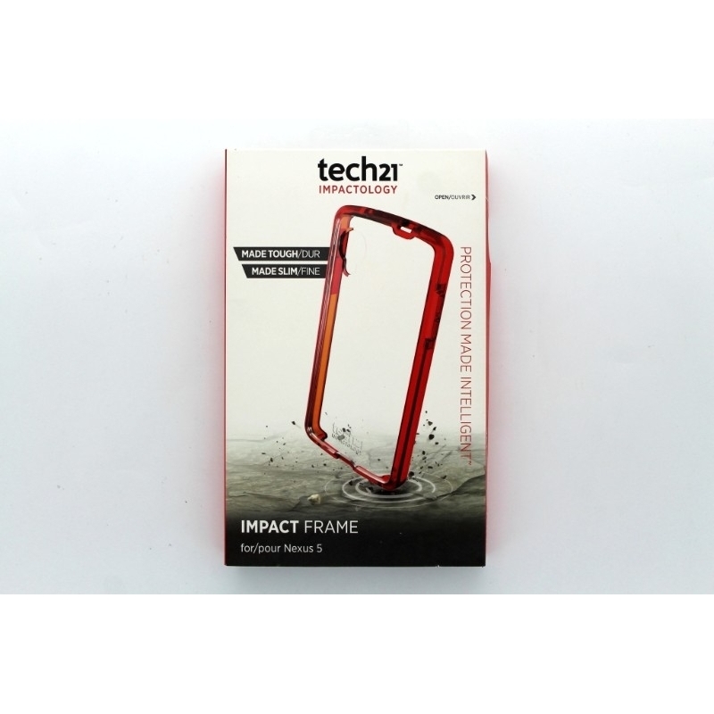 Tech21 Impact Frame Case For Nexus 5 - Red/Clear (Refurbished)