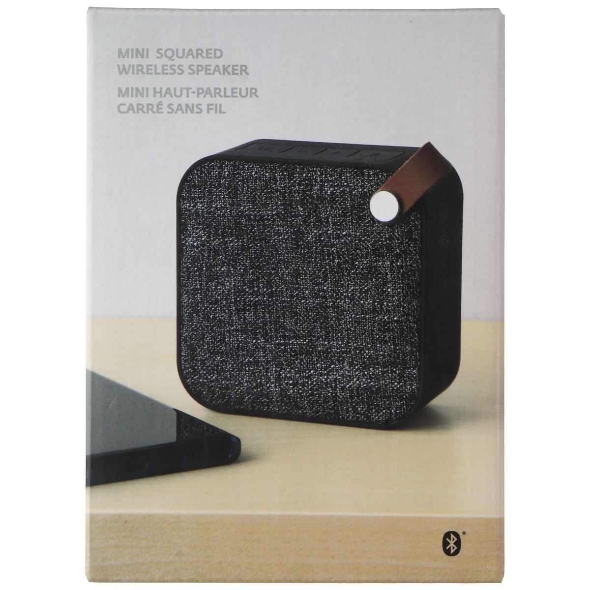 The Source - Mini Squared Wireless Bluetooth Speaker - Black/Gray (Refurbished)