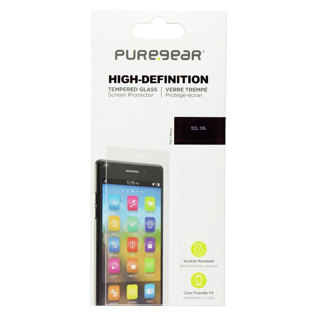 PureGear High-Definition Tempered Glass For TCL 10L - Clear (Refurbished)