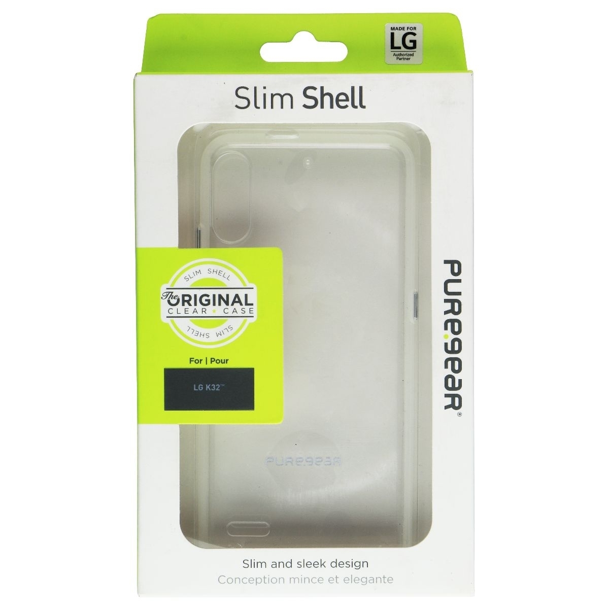 PureGear Slim Shell Hard Case For LG K32 Smartphones - Clear (Refurbished)
