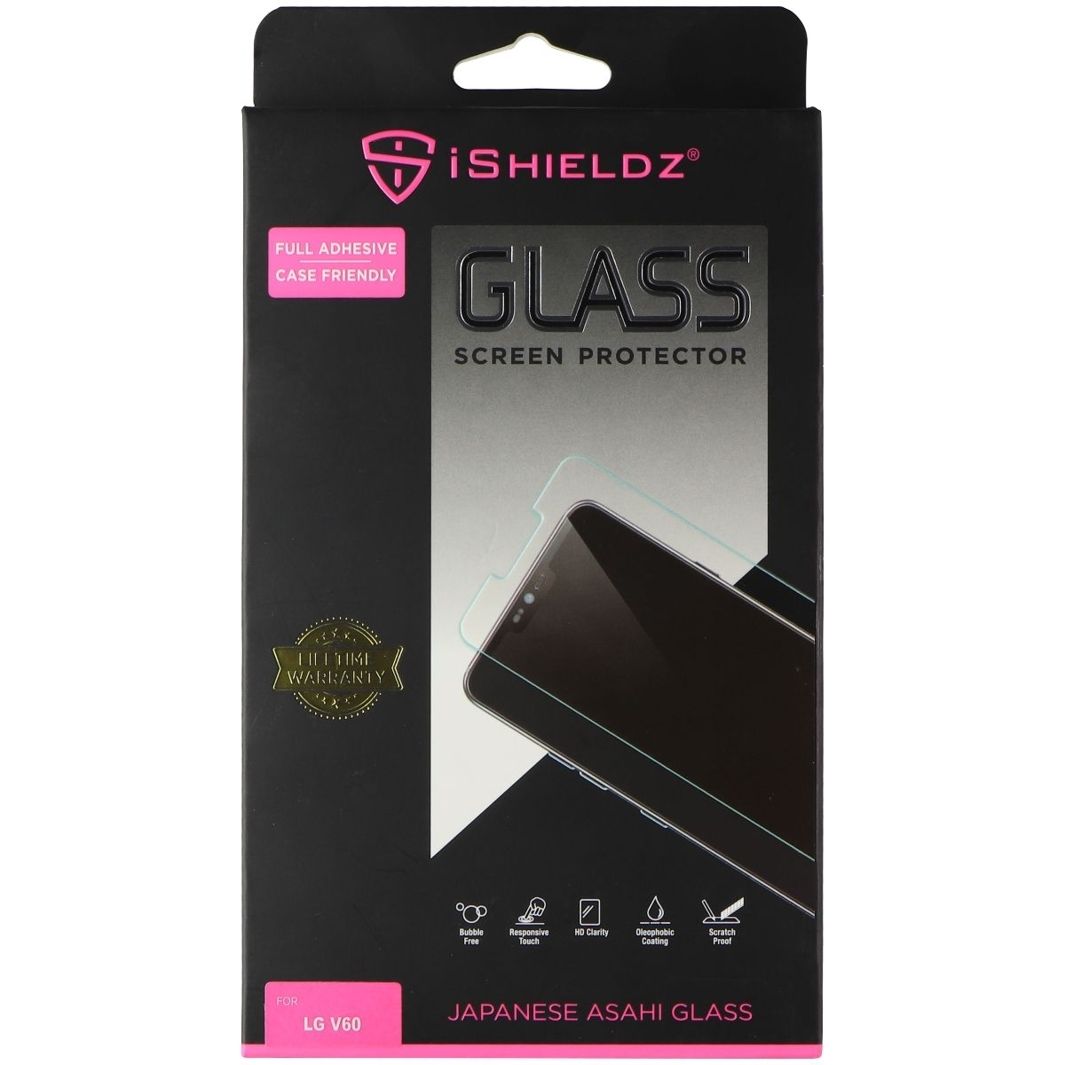 IShieldz Tempered Glass Screen Protector For LG V60 Smartphone - Clear (Refurbished)