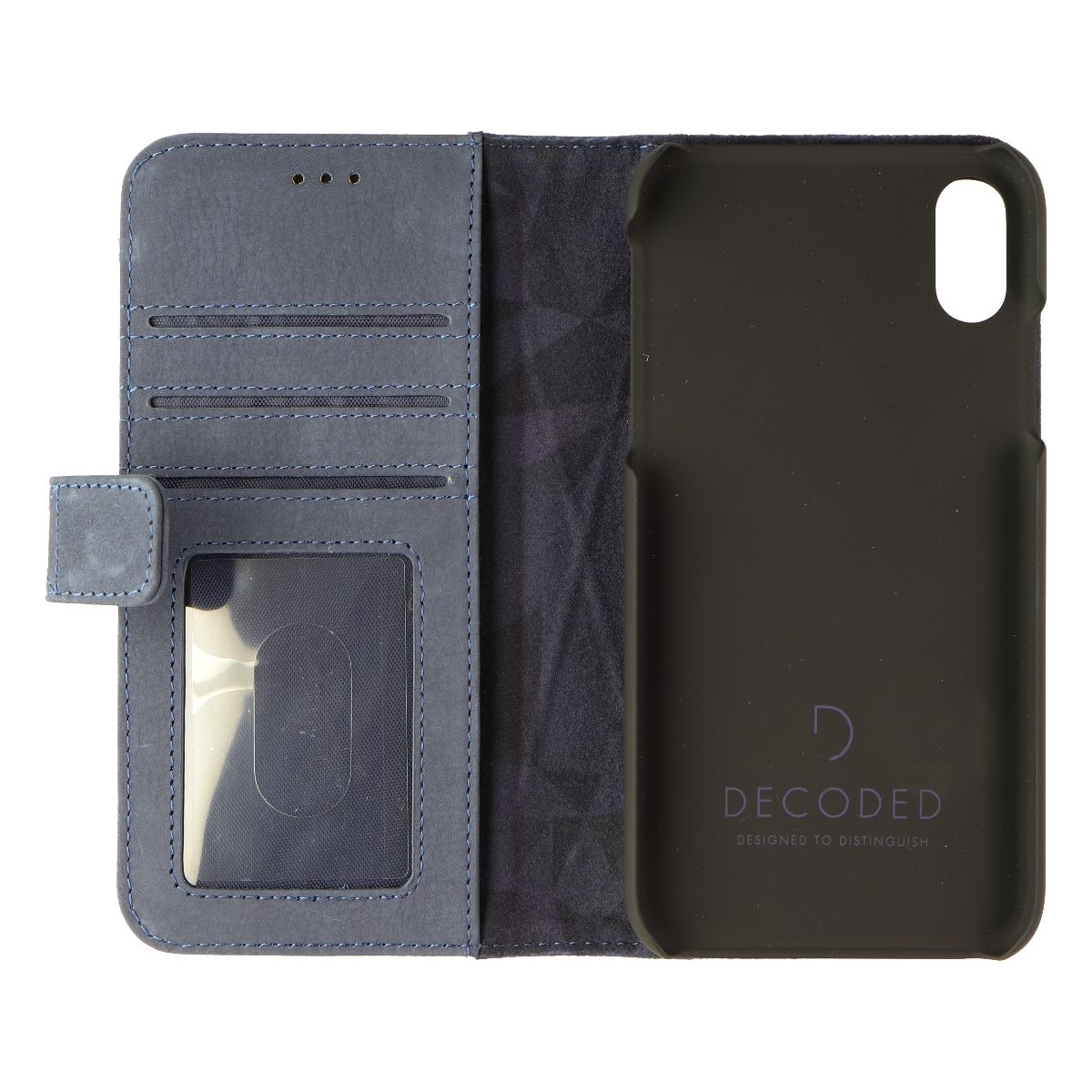 DECODED Full Grain Leather Folio + Case For Apple IPhone XR - Light Blue (Refurbished)