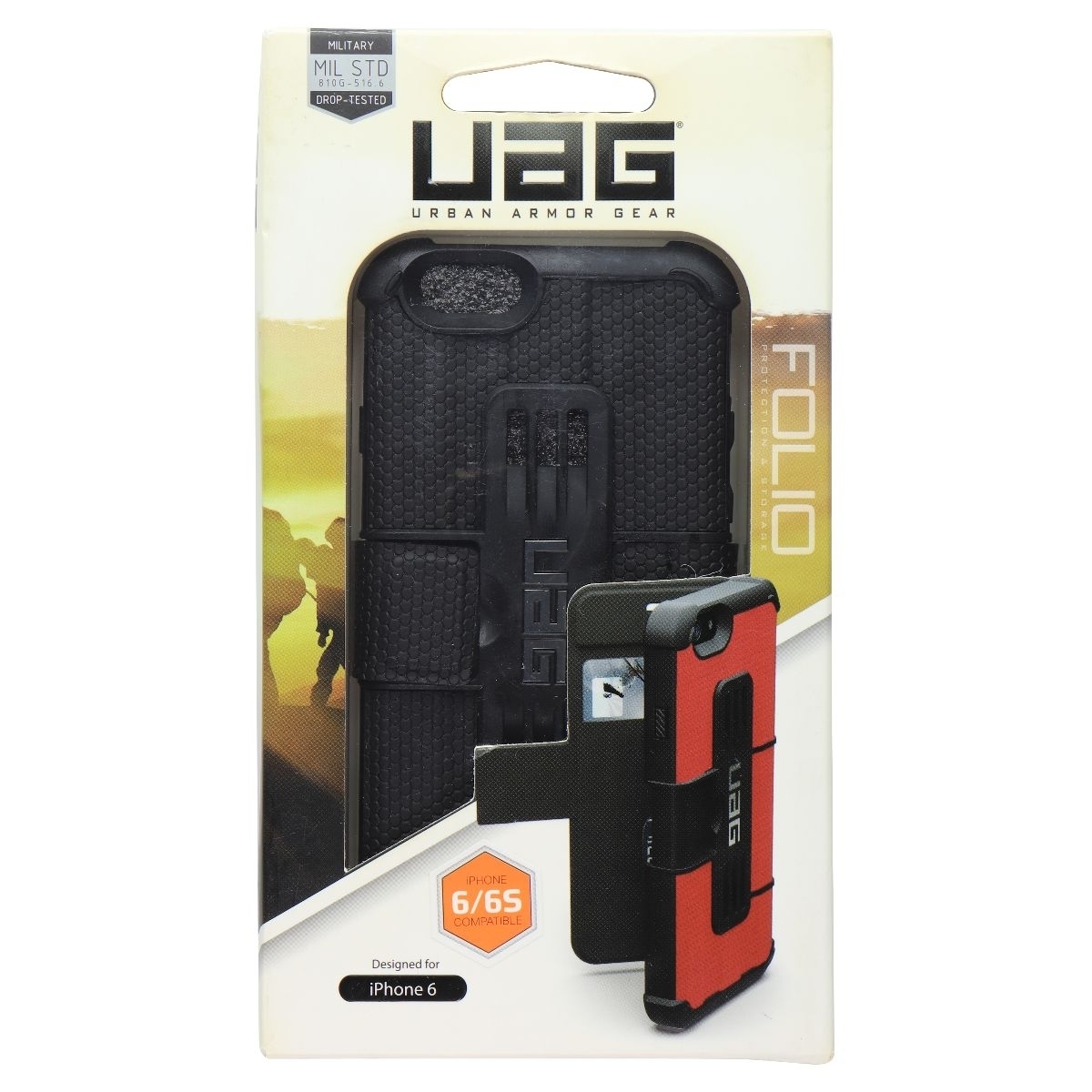 UAG Folio Series Case For Apple IPhone 6s And IPhone 6 - Black (Refurbished)