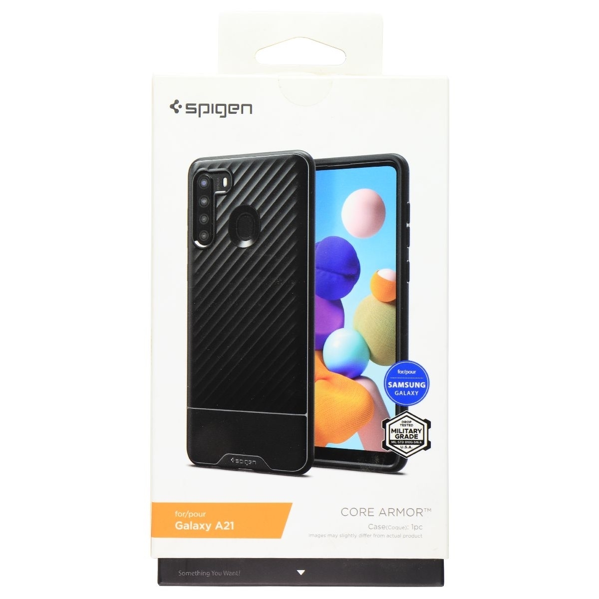 Spigen Core Armor Series Flexible Case For Samsung Galaxy A21 - Black (Refurbished)