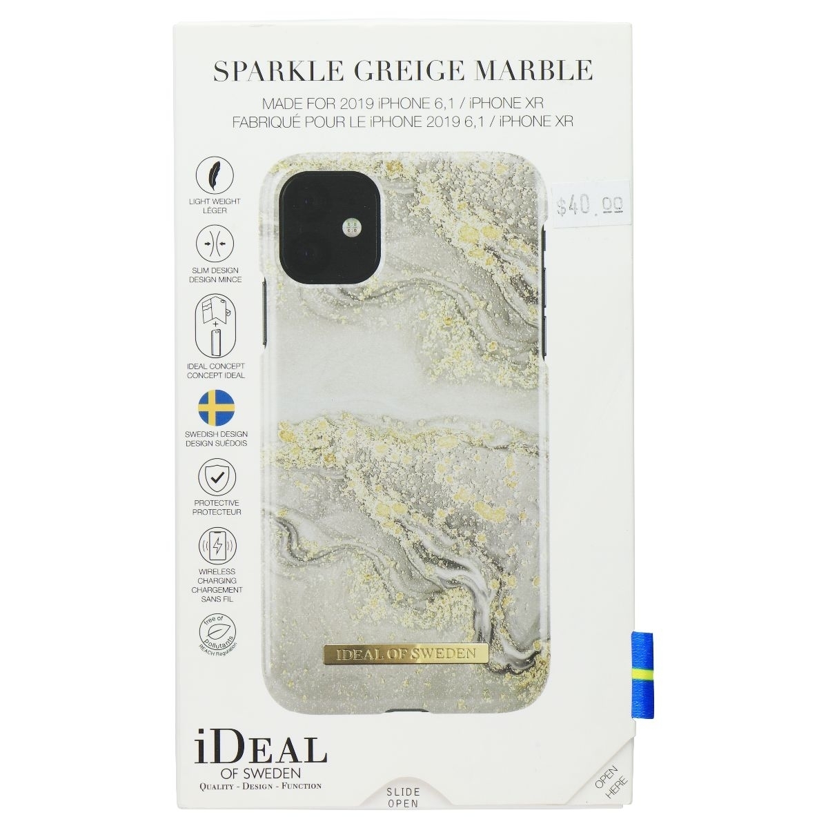 IDeal Of Sweden Printed Hard Case For IPhone 11 And XR - Sparkle Greige Marble (Refurbished)