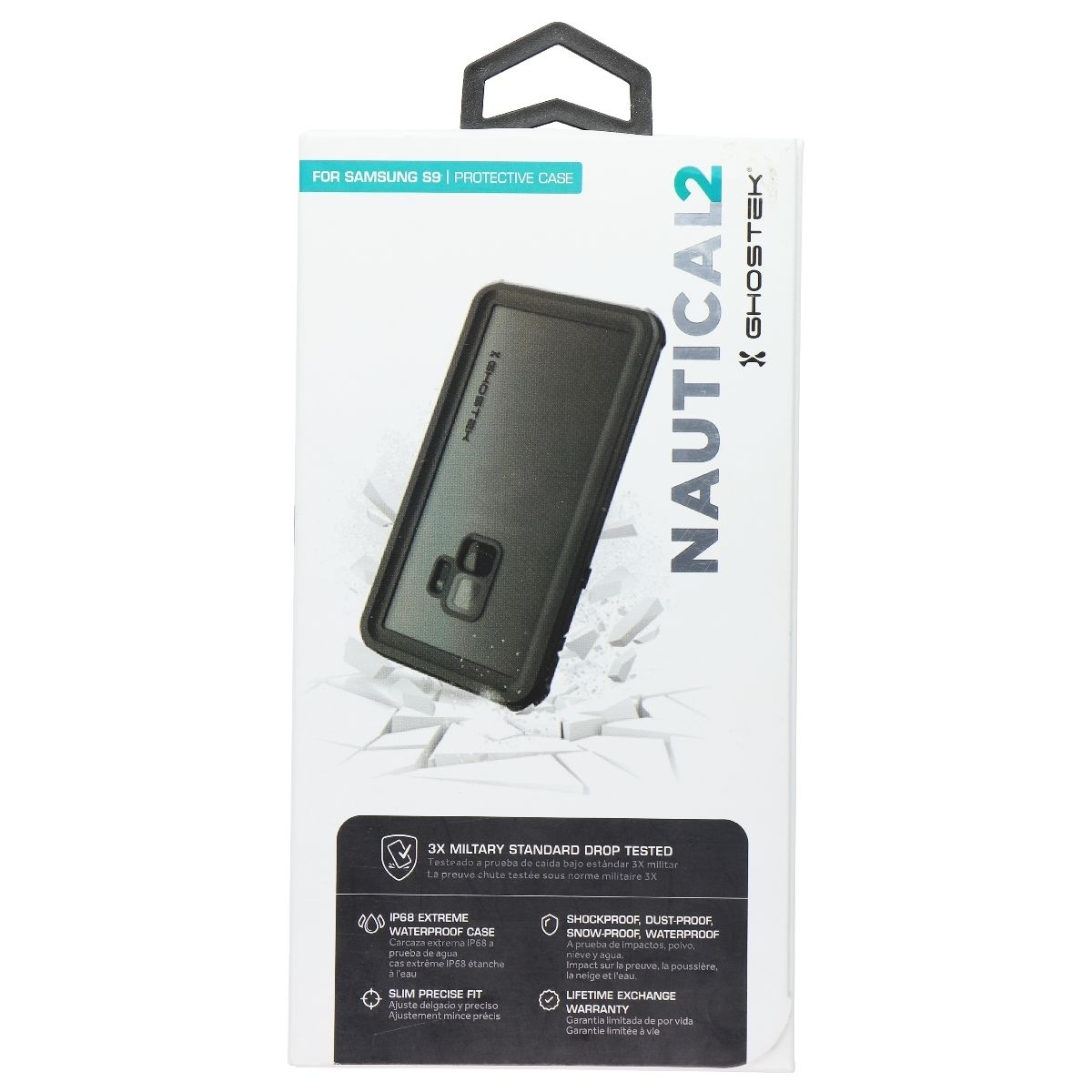 Ghostek Nautical2 Series Hard Case For Samsung Galaxy S9 - Black / Black (Refurbished)