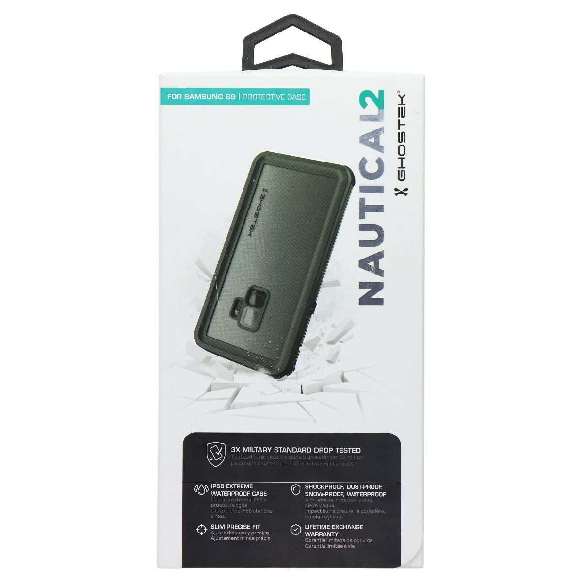 Ghostek Nautical2 Series Hard Case For Samsung Galaxy S9 - Black / Green (Refurbished)