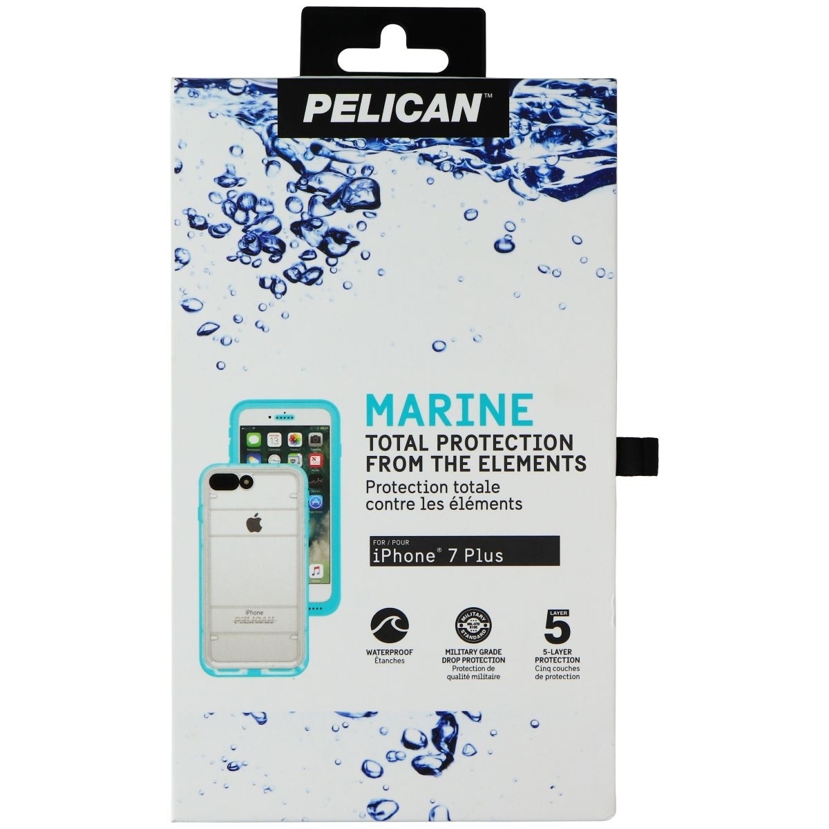 Pelican Marine Total Protection Waterproof Case For IPhone 7 Plus - Teal (Refurbished)