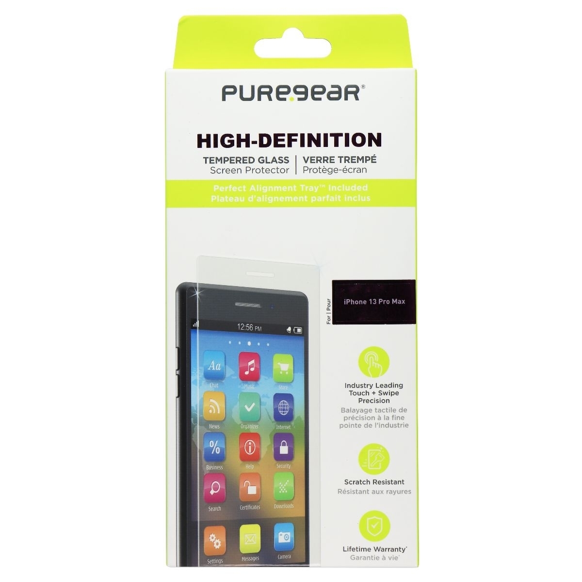 PureGear High-Definition Tempered Glass For Apple IPhone 13 Pro Max - Clear (Refurbished)