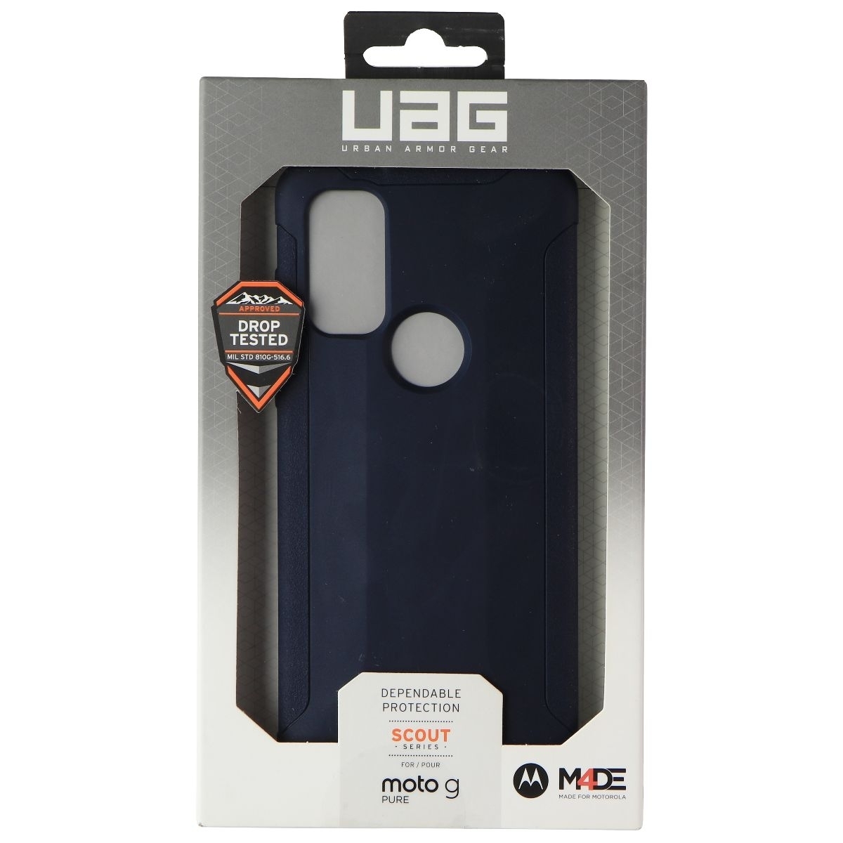 Urban Armor Gear UAG Scout Series Case For Moto G Pure - Blue (Refurbished)