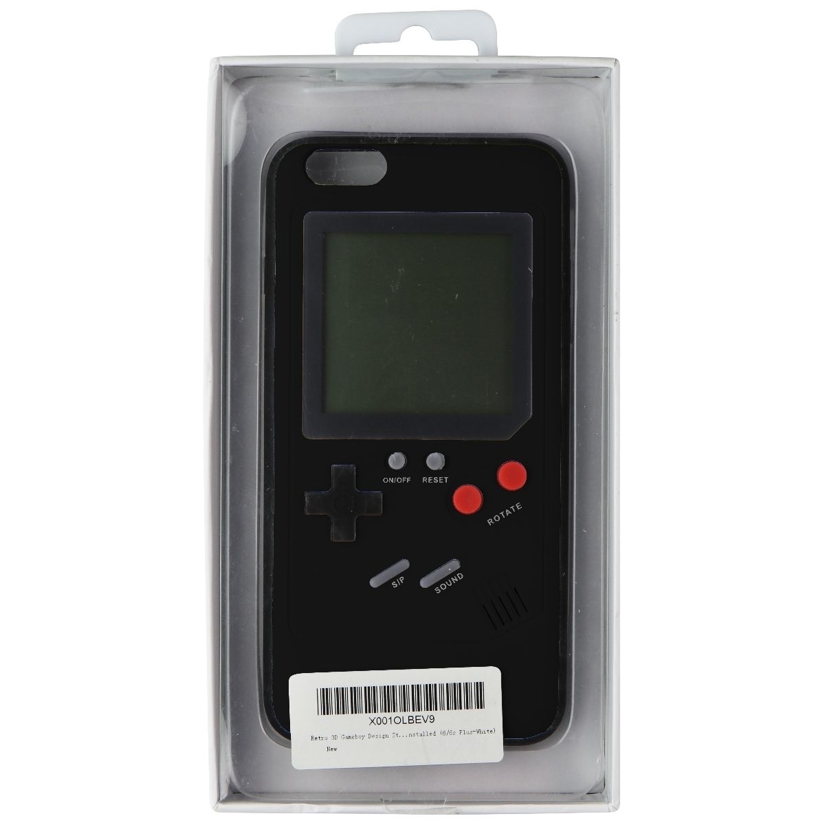Retro 3D Gameboy Design Case For IPhone 6s+ / 6+ (PLUS) - Black (Refurbished)