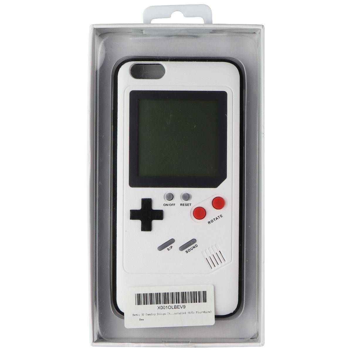 Retro 3D Gameboy Design Case For IPhone 6s+ / 6+ (PLUS) - White (Refurbished)